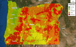 Oregon Wildfire Risk Map